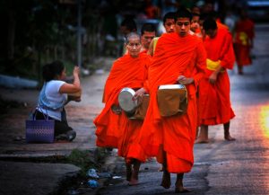 Early Morning Alms Giving to the Monks in Luang Prabang-6