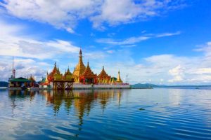 Indawgyi Lake in Kachin State, Myanmar