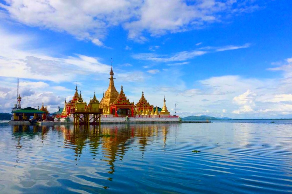 Indawgyi Lake in Kachin State, Myanmar