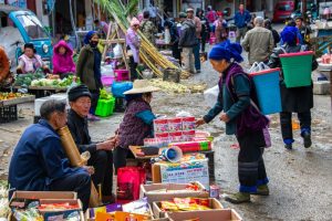 Shengcun Market in Yuanyang, Honghe
