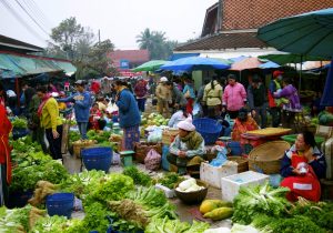 The Morning Market in Vientiane