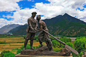 The Red Army's Long March Memorial Monument in Shigu, Lijiang