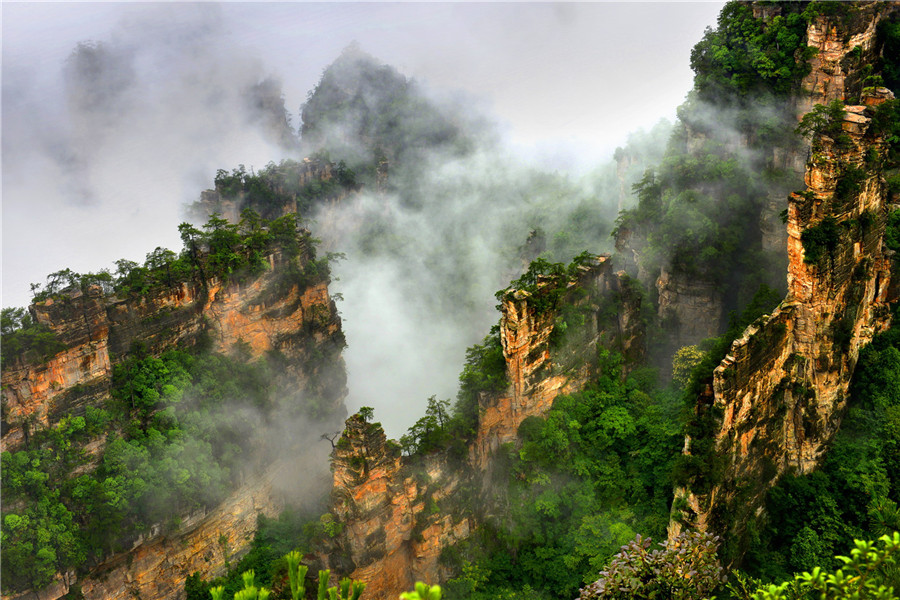 Yangjiajie Scenic Area in Zhangjiajie