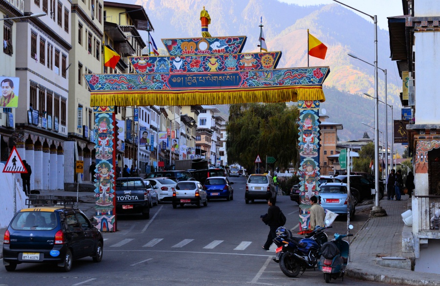 Norzin Lam Street in Thimphu, Bhutan2