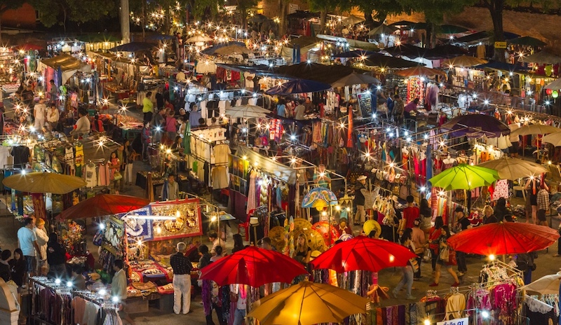 Chiang Rai Night Bazaar, Thailand