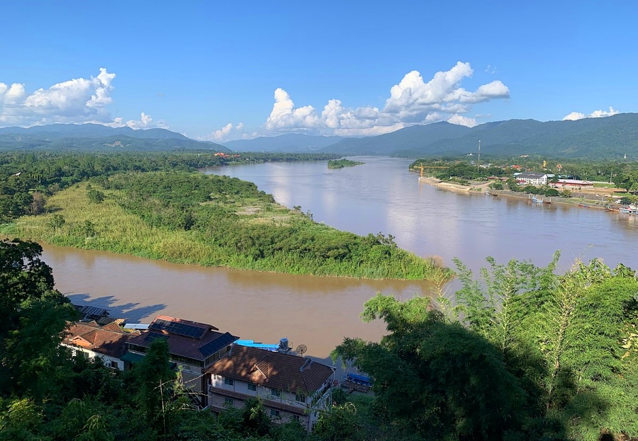 Golden Triangle in Chiang Saen of Chiang Rai, Thailand (2)