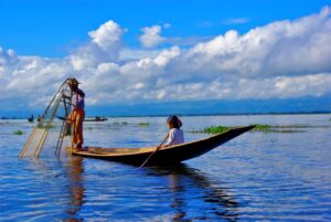 Indawgyi Lake and Shwe Myintzu Pagoda in Kachin State, Myanmar (1)