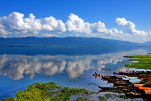 Indawgyi Lake and Shwe Myintzu Pagoda in Kachin State, Myanmar (2)