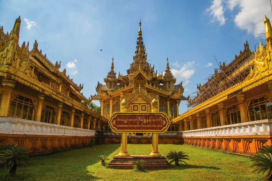 Kambazathadi Golden Palace in Bago, Myanmar (2)
