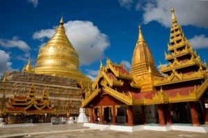 Shwezigon Pagoda in Bagan, Myanmar (2)