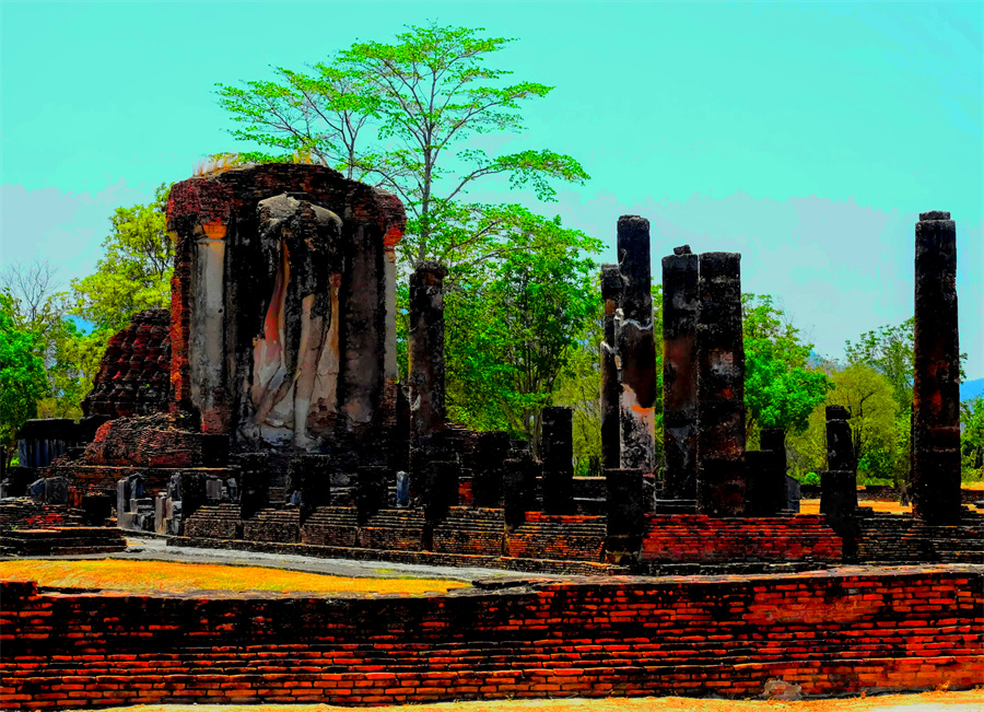 Wat Chetuphon in Sukhothai, Thailand (1)