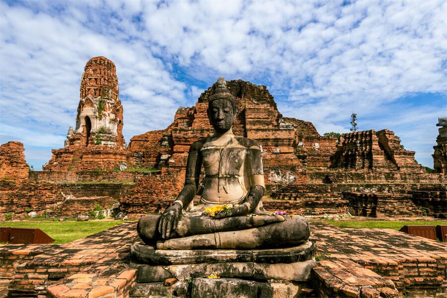 Wat Mahathat in Ayutthaya, Thailand
