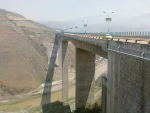 Honghe River Bridge in Yuanjiang County, Yuxi